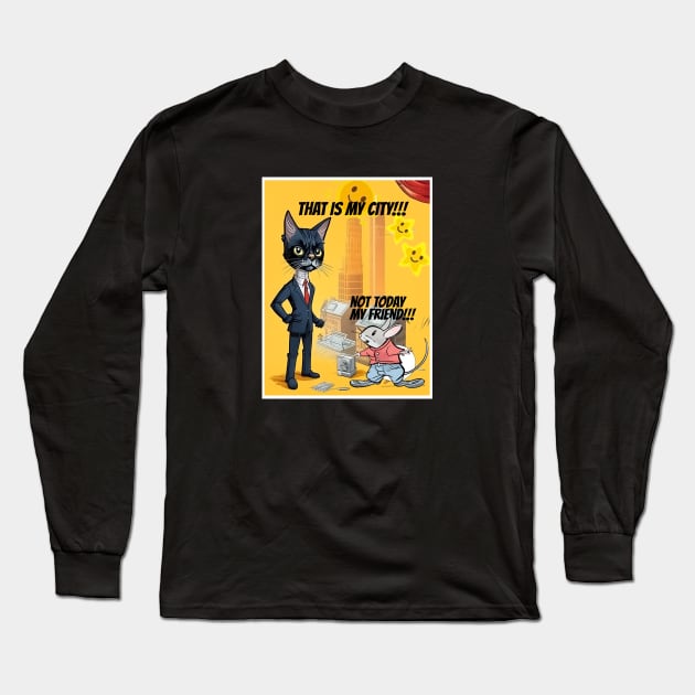 cat vs mouse Long Sleeve T-Shirt by ElArrogante